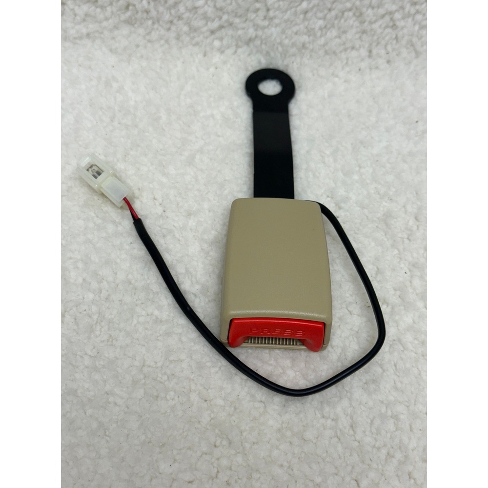 Seat Belt Buckle Receiver Tan with Sensor Wire Unbranded